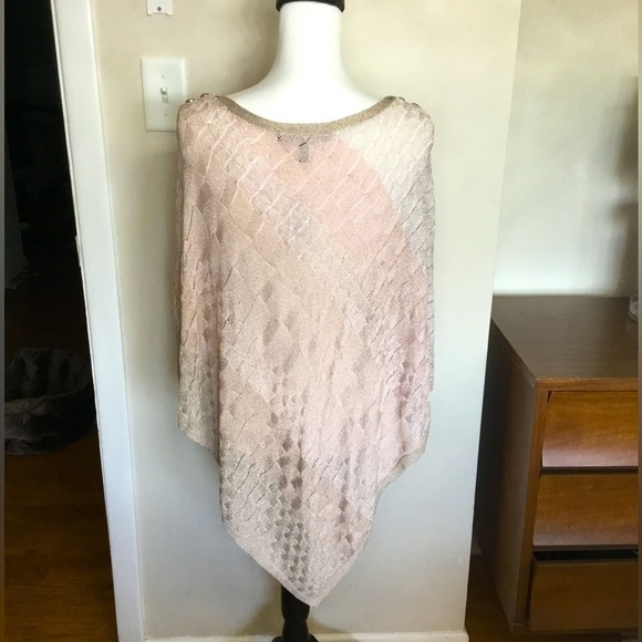 White House Black Market Ombré Poncho Size S - Picture 7 of 9